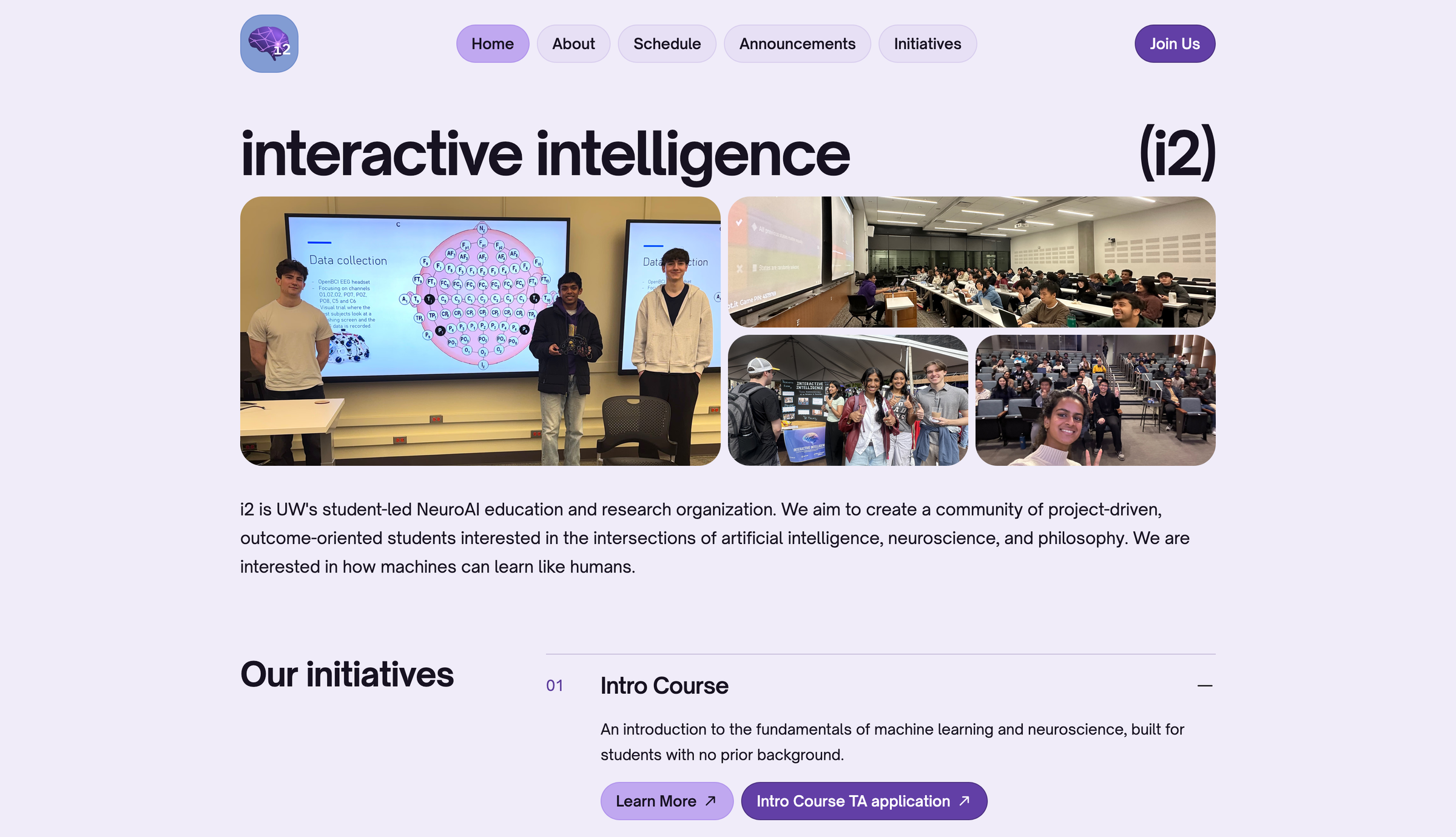 website for uw's neuro/ai club