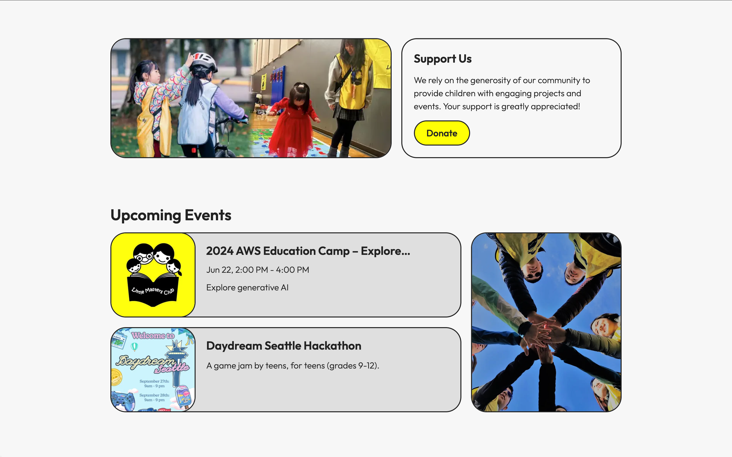 website for little masters club