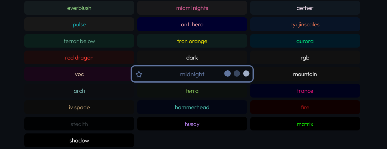 the original monkeytype midnight theme