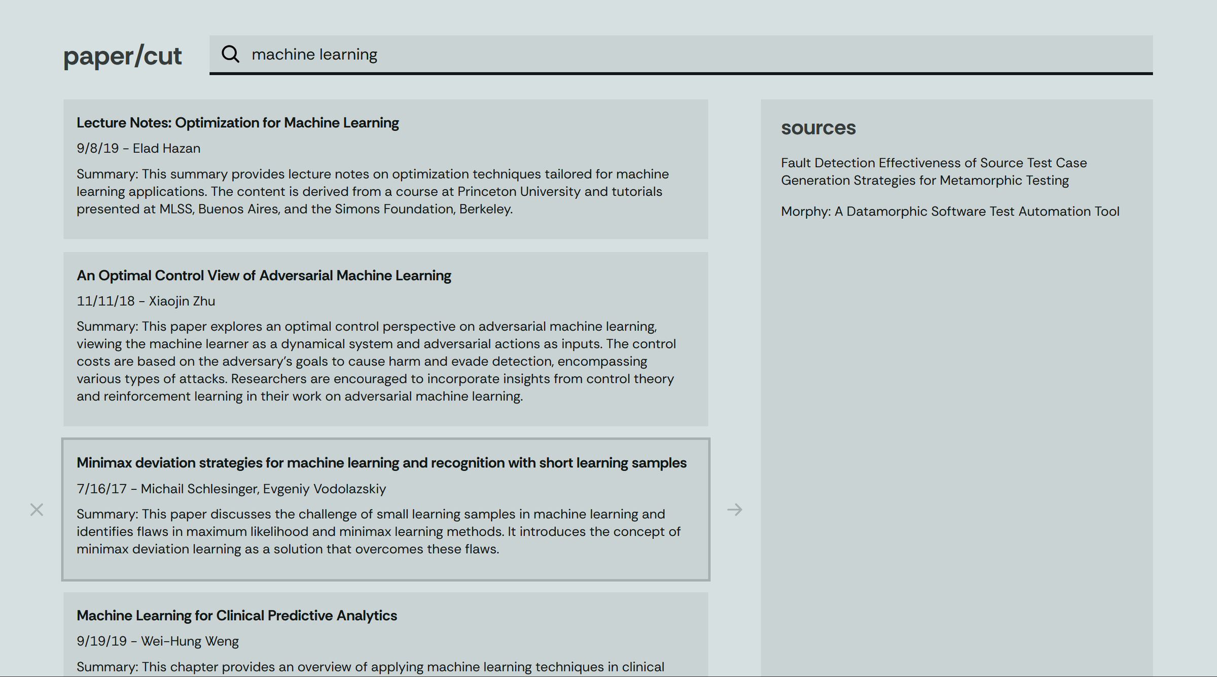 an AI-powered academic search engine