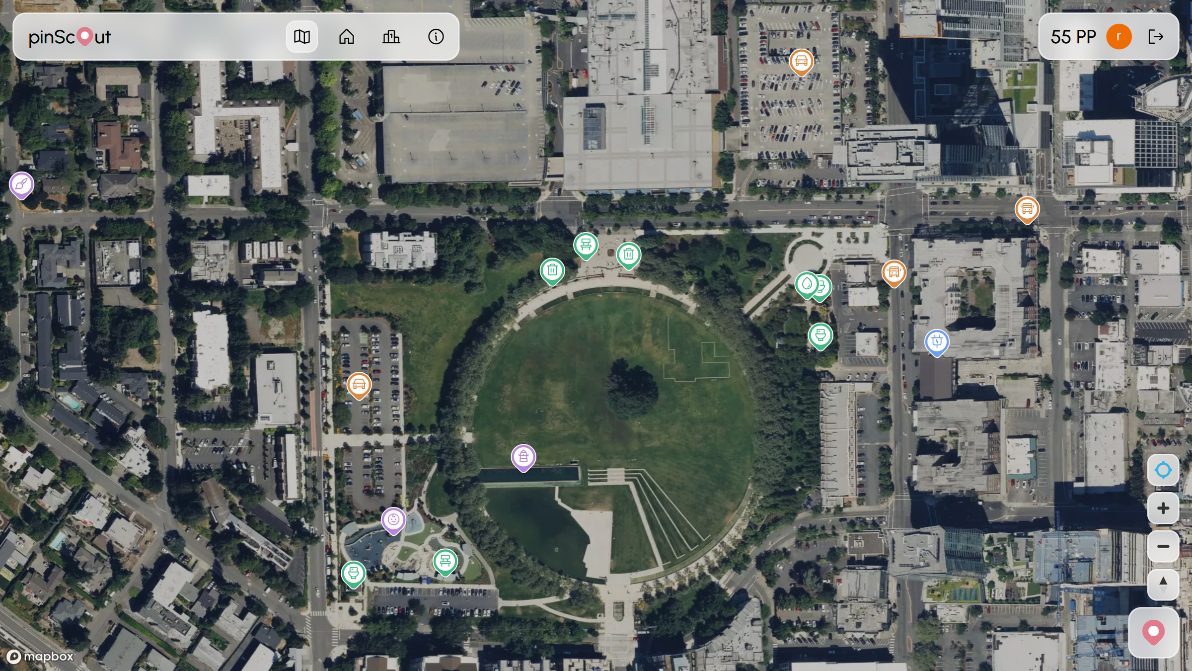 a crowdsourced, gamified urban exploration map